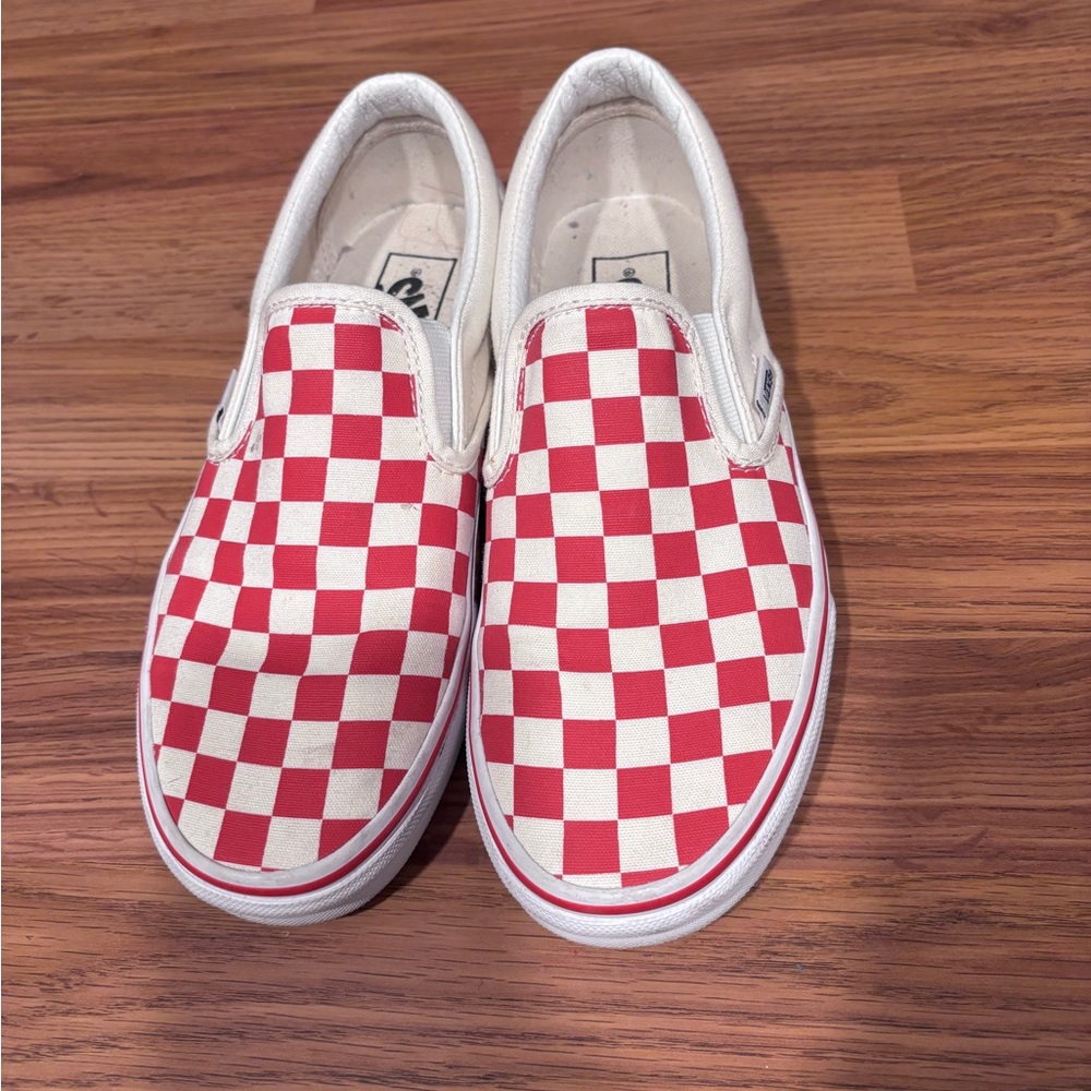 Red checkered VANS